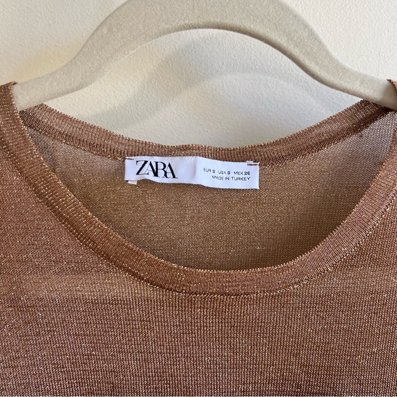 Zara shimmer Ruffle Blouse - Picture 3 of 6